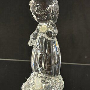 ENESCO 637017 Girl with Duck and Flower Crystal Figurine